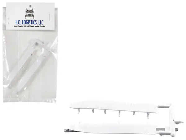Trailer Wind Skirts for 53' Dry Vans White 1/87 (HO) Plastic Model Car by HO Logistics #1