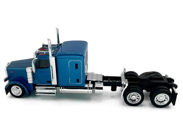 Peterbilt 589 Truck with 72 Inch Sleeper Blue Metallic 1/87 (HO) Plastic Model Car by HO Logistics #2