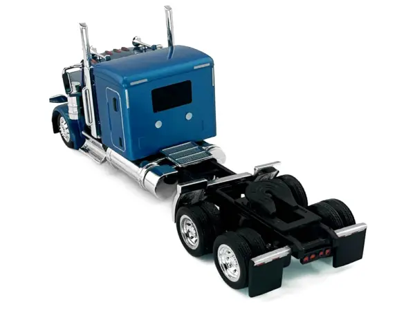 Peterbilt 589 Truck with 72 Inch Sleeper Blue Metallic 1/87 (HO) Plastic Model Car by HO Logistics #3