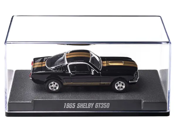 1965 Shelby GT350 Black with Gold Stripes "Collection" Series 1/64 Diecast Model Car by Majorette #3