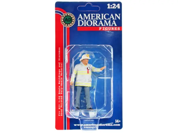 "Firefighters" Fire Captain Figure for 1/24 Scale Models by American Diorama #4