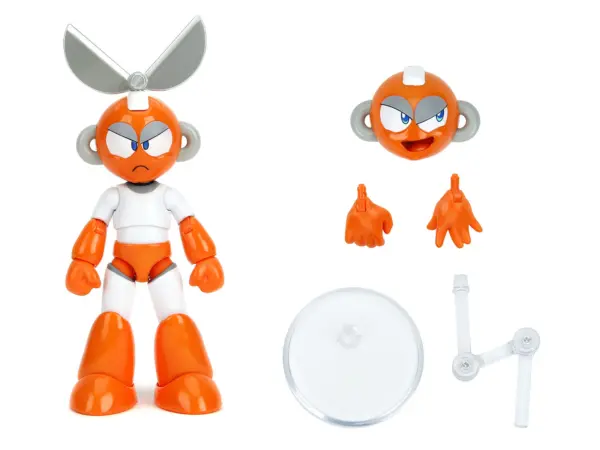 Cut Man 4.5" Moveable Figure with Accessories and Alternate Head and Hands "Mega Man" (1987) Video Game Model by Jada #2