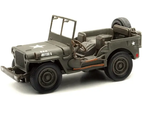 Jeep Willys U.S.A. Army Green 1/32 Diecast Model Car by New Ray #2