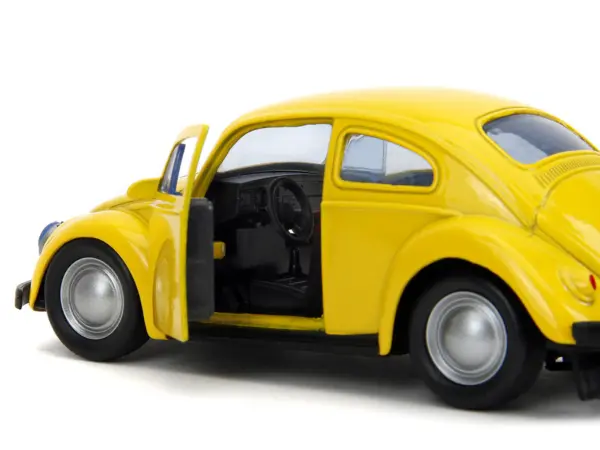 Volkswagen Beetle "Bumblebee" Yellow "Transformers" "Hollywood Rides" Series 1/32 Diecast Model Car by Jada #3