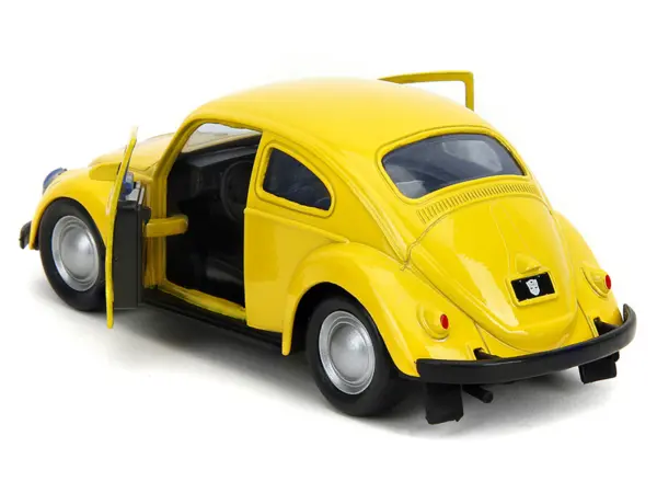 Volkswagen Beetle "Bumblebee" Yellow "Transformers" "Hollywood Rides" Series 1/32 Diecast Model Car by Jada #5