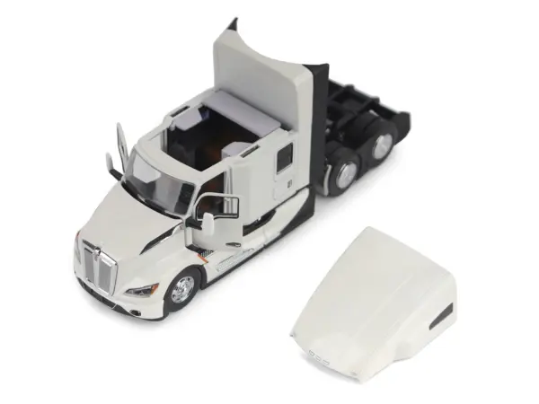 Kenworth T680 Truck Tractor Pearl White "Transport Series" 1/50 Diecast Model by Diecast Masters #2