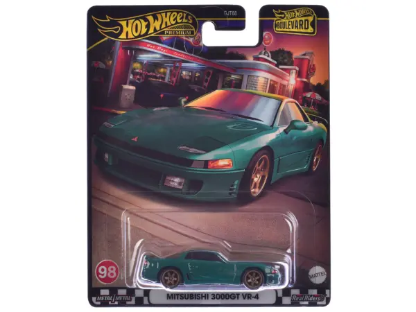 Mitsubishi 3000GT VR-4 Green Metallic "Boulevard" Series Diecast Model Car by Hot Wheels #1