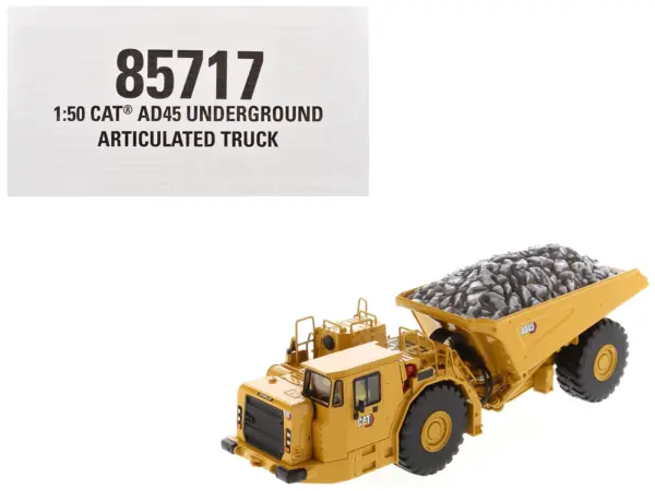 CAT Caterpillar AD45 Underground Articulated Truck Yellow "High Line" Series 1/50 Diecast Model by Diecast Masters #1