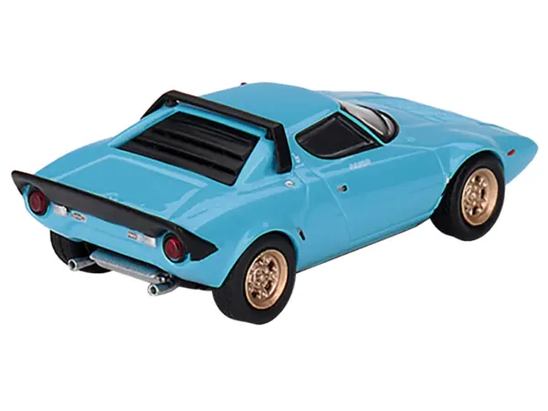 Lancia Stratos HF Stradale Azzuro Chiaro Blue Limited Edition to 1800 pieces Worldwide 1/64 Diecast Model Car by Mini GT #3