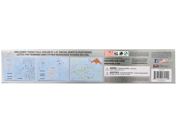 Skill 2 Model Kit Allies and Adversaries Space Ship Set "Star Trek" Franchise 1/2500 Scale Model by AMT #3