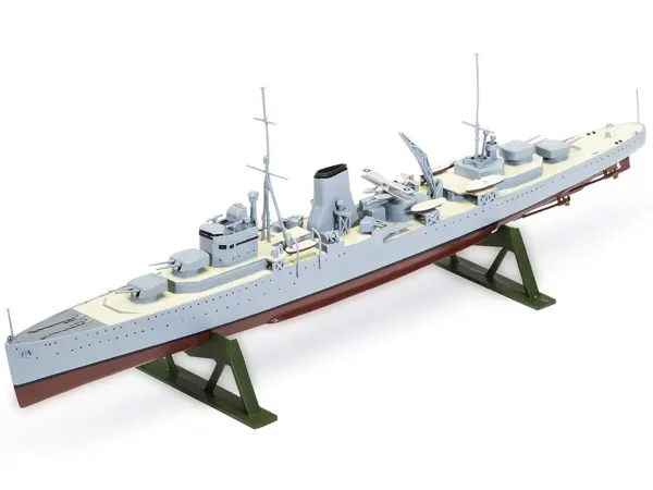 Level 3 Model Kit HMS Ajax Light Cruiser 1/600 Plastic Model Kit by Airfix #5