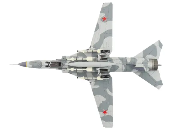 Mikoyan-Gurevich MiG-23MS Flogger-E Fighter Aircraft "4477th Test and Evaluation Squadron Red Eagles Nevada" (1981-88) United States Air Force "Air Power Series" 1/72 Diecast Model by Hobby Master #5