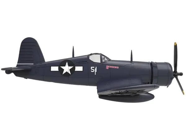 Vought F4U-1D Corsair Fighter Aircraft "Robert Wade VMF-323 Death Rattlers Yontan Airfield Okinawa" (1945) United States Marine Corps "Planes of World War II" Series 1/72 Diecast Model Airplane by Luppa #3