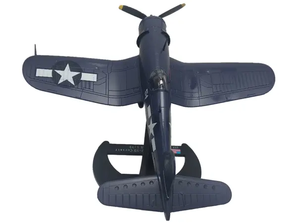 Vought F4U-1D Corsair Fighter Aircraft "Robert Wade VMF-323 Death Rattlers Yontan Airfield Okinawa" (1945) United States Marine Corps "Planes of World War II" Series 1/72 Diecast Model Airplane by Luppa #4