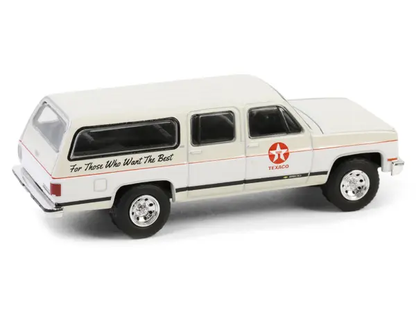 1990 Chevrolet Suburban "Texaco" Cream and White "Texaco Special Edition" Series 1 1/64 Diecast Model Car by Greenlight #3