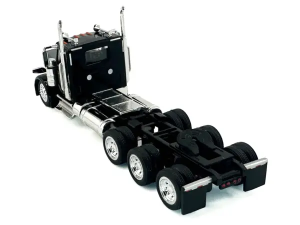Peterbilt 589 3-Axel Day Cab Black 1/87 (HO) Plastic Model Car by HO Logistics #4