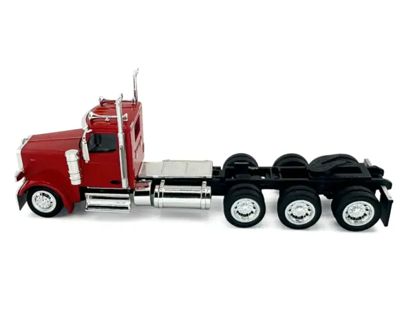 Peterbilt 589 3-Axel Day Cab Red 1/87 (HO) Plastic Model Car by HO Logistics #3