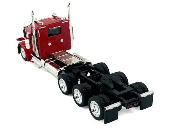Peterbilt 589 3-Axel Day Cab Red 1/87 (HO) Plastic Model Car by HO Logistics #4