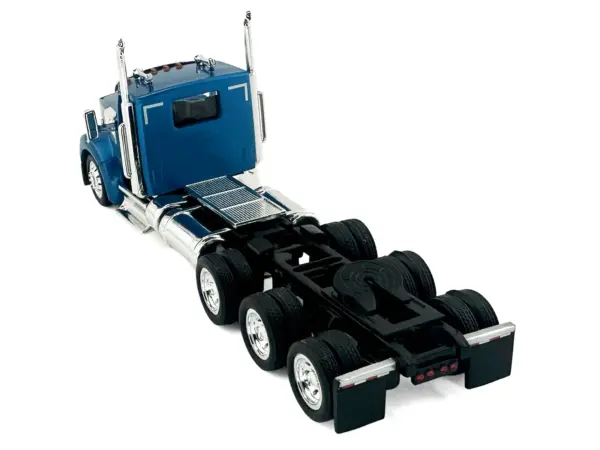 Kenworth W990 3-Axel Day Cab Blue Metallic 1/87 (HO) Plastic Model Car by HO Logistics #3