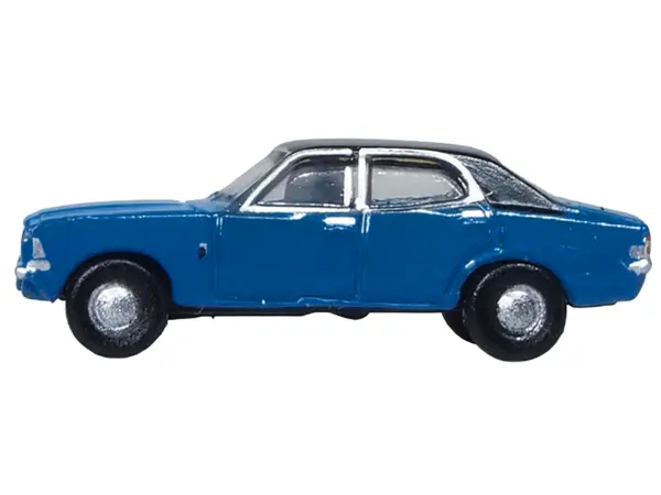 Ford Cortina MKIII RHD (Right Hand Drive) Electric Monza Blue with Black Top 1/148 (N) Scale Diecast Model Car by Oxford Diecast #2