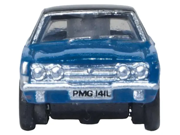 Ford Cortina MKIII RHD (Right Hand Drive) Electric Monza Blue with Black Top 1/148 (N) Scale Diecast Model Car by Oxford Diecast #3