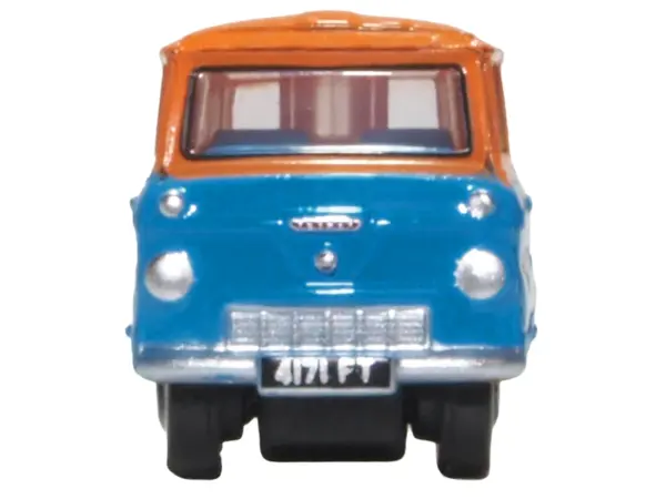 Ford 400E Van RHD (Right Hand Drive) "Fordson Super Service" Blue and Orange 1/148 (N) Scale Diecast Model Car by Oxford Diecast #3