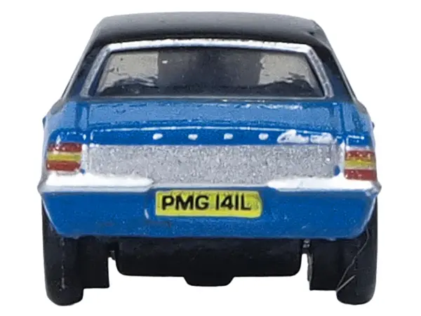 Ford Cortina MKIII RHD (Right Hand Drive) Electric Monza Blue with Black Top 1/148 (N) Scale Diecast Model Car by Oxford Diecast #4