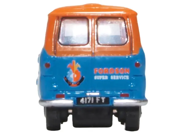 Ford 400E Van RHD (Right Hand Drive) "Fordson Super Service" Blue and Orange 1/148 (N) Scale Diecast Model Car by Oxford Diecast #4