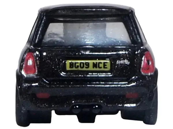 Mini Cooper S RHD (Right Hand Drive) Midnight Black with Silver Stripes 1/148 (N) Scale Diecast Model Car by Oxford Diecast #3