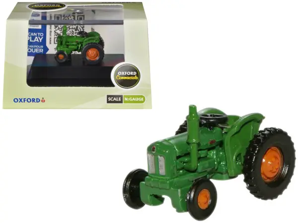 Fordson Tractor Green with Orange Wheels 1/148 (N) Scale Diecast Model Car by Oxford Diecast #1