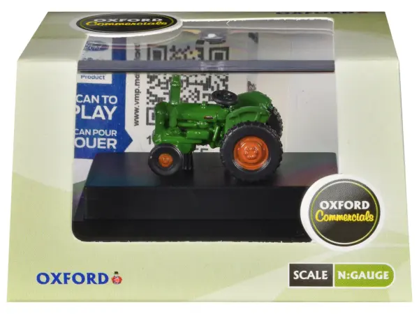 Fordson Tractor Green with Orange Wheels 1/148 (N) Scale Diecast Model Car by Oxford Diecast #3