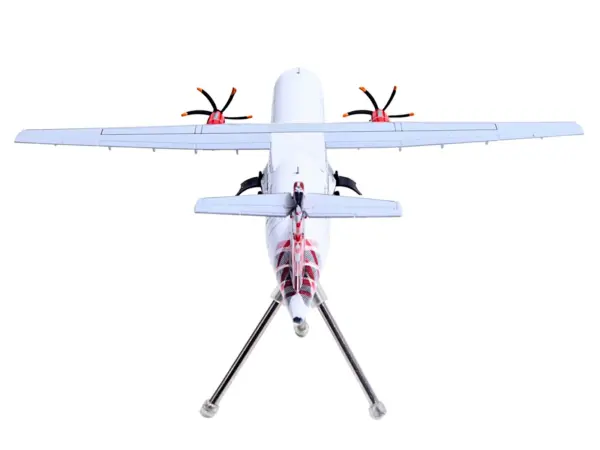 ATR 72-600 Commercial Aircraft "Loganair - Scotland's Airline" (G-LMTE) White with Red Plaid Tail "Gemini 200" Series 1/200 Diecast Model Airplane by GeminiJets #5