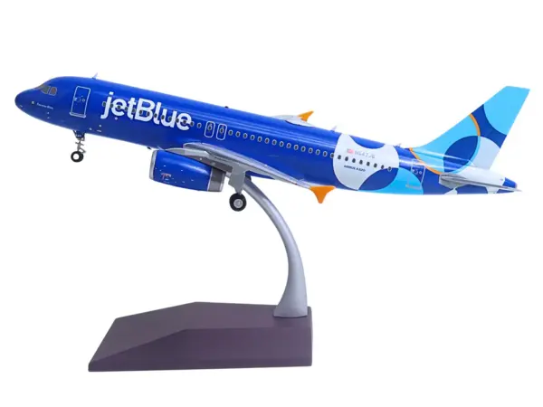 Airbus A320 Commercial Aircraft "JetBlue Airways - Forever Blue" (N547JB) Blue with Graphics "Gemini 200" Series 1/200 Diecast Model Airplane by GeminiJets #2