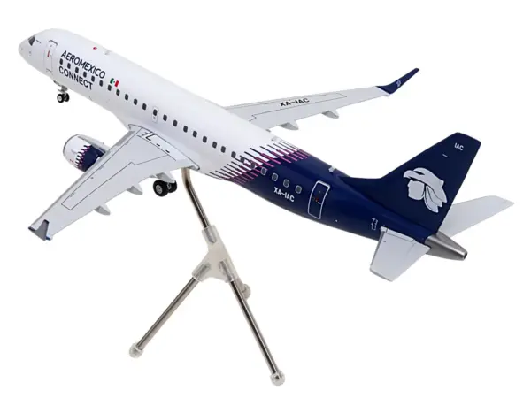 Embraer ERJ-190 Commercial Aircraft "Aeromexico Connect" (XA-IAC) White with Blue Tail "Gemini 200" Series 1/200 Diecast Model Airplane by GeminiJets #4