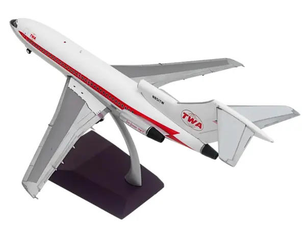 Boeing 727-100 Commercial Aircraft "Trans World Airlines (TWA)" (N851TW) White with Red Stripes "Gemini 200" Series 1/200 Diecast Model Airplane by GeminiJets #3