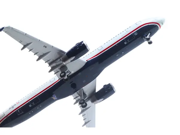 Airbus A321 Commercial Aircraft "American Airlines - US Airways Heritage Jet" (N578UW) White with Blue Tail 1/400 Diecast Model Airplane by GeminiJets #2