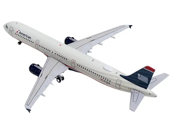 Airbus A321 Commercial Aircraft "American Airlines - US Airways Heritage Jet" (N578UW) White with Blue Tail 1/400 Diecast Model Airplane by GeminiJets #4