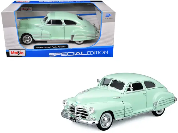 1948 Chevrolet Fleetline Aerosedan Light Green "Special Edition" Series 1/25 Diecast Model Car by Maisto #1