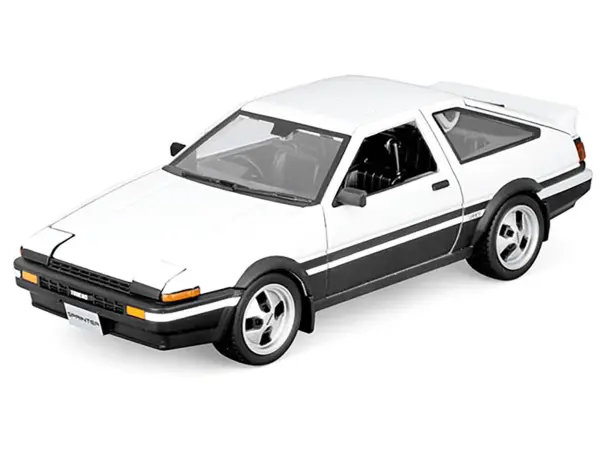 Toyota Sprinter Trueno AE86 RHD (Right Hand Drive) White with Black Stripes "Special Edition" Series 1/24 Diecast Model Car by Maisto #2