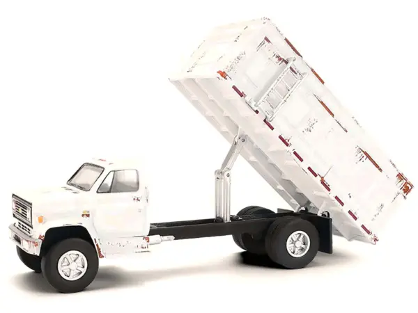 1980 Chevrolet C-70 Grain Truck White (Weathered) "S.D. Trucks" Series 20 1/64 Diecast Model by Greenlight #2