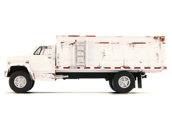 1980 Chevrolet C-70 Grain Truck White (Weathered) "S.D. Trucks" Series 20 1/64 Diecast Model by Greenlight #3