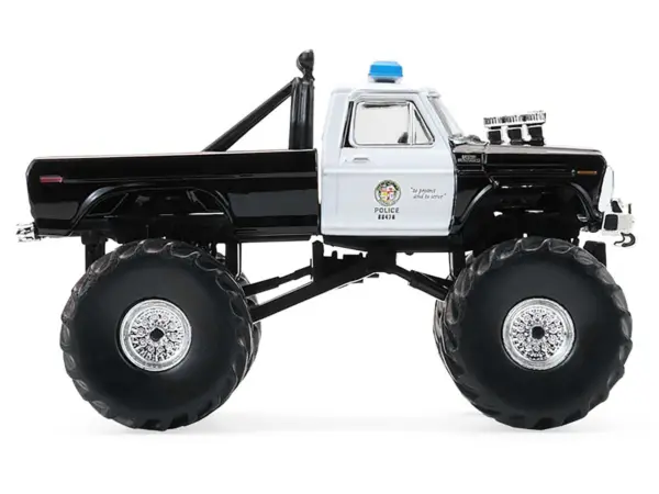 1978 Ford F-250 Monster Truck "LAPD (Los Angeles Police Department)" Black and White "Kings of Crunch - Hot Pursuit" Special Edition 1/64 Diecast Model Car by Greenlight #2