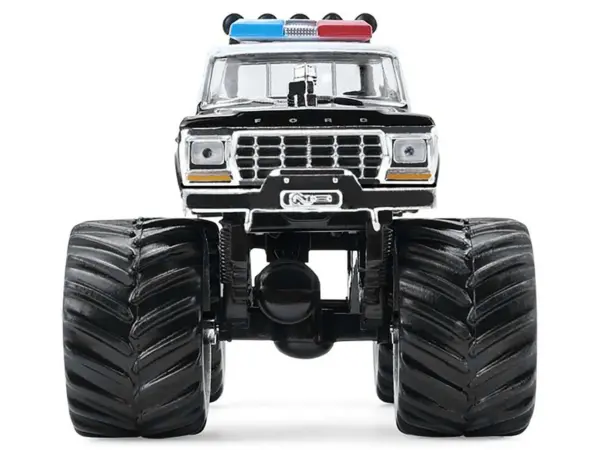 1978 Ford F-250 Monster Truck "LAPD (Los Angeles Police Department)" Black and White "Kings of Crunch - Hot Pursuit" Special Edition 1/64 Diecast Model Car by Greenlight #3