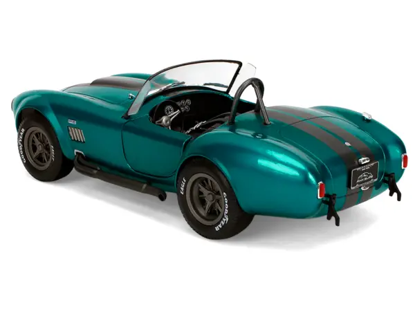 Shelby Cobra 427 MKII Teal Metallic with Gray Stripes "Pink Slips" Series 1/18 Diecast Model Car by Jada #5