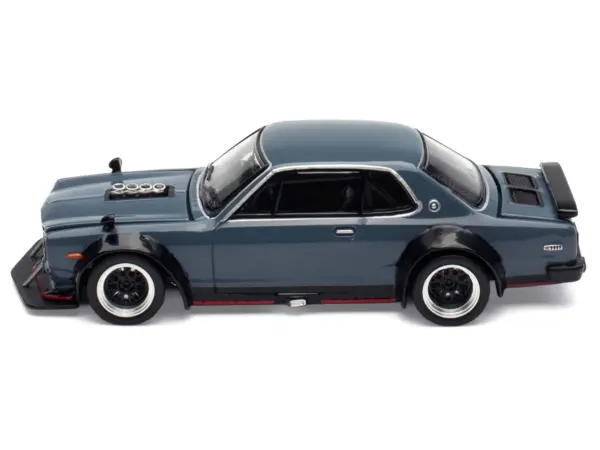 Skyline GT-R V8 Drift "Hakosuka" RHD (Right Hand Drive) Gray "Tokyo Auto Salon Hong Kong 2025" Special Edition 1/64 Diecast Model Car by Pop Race #4