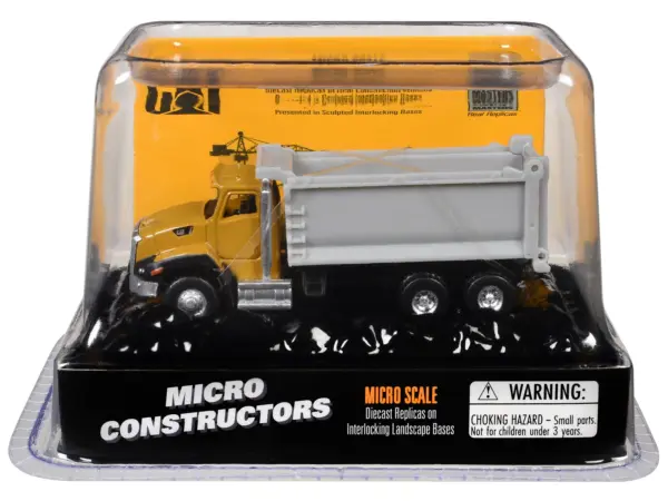 CAT Caterpillar CT660 Dump Truck Yellow "Micro-Constructor" Series Diecast Model by Diecast Masters #1