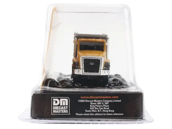 CAT Caterpillar CT660 Dump Truck Yellow "Micro-Constructor" Series Diecast Model by Diecast Masters #2