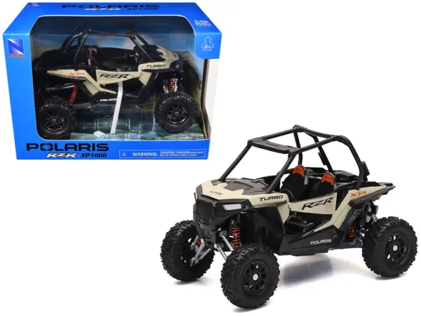 Polaris RZR XP 1000 Dune Buggy Sand Metallic 1/18 Diecast Model by New Ray #1