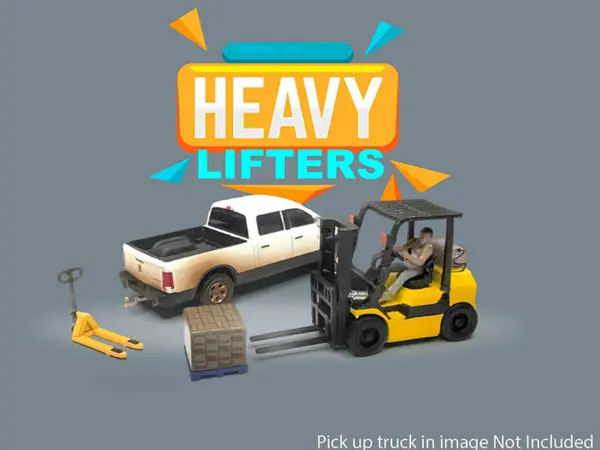 "Heavy Lifters" 4 piece Diecast Set Limited Edition for 1/64 Scale Models by American Diorama #3