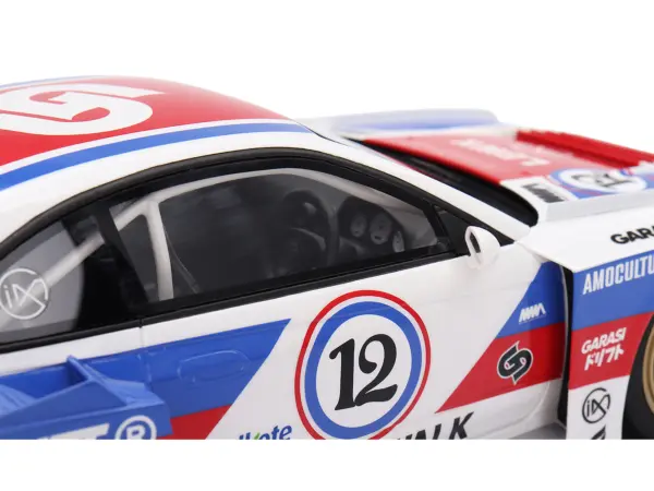 Nissan "LB-Super Silhouette" S15 SILVIA RHD (Right Hand Drive) #12 "GARASIDRIFT" White with Red and Blue Graphics 1/18 Model Car by Top Speed #2